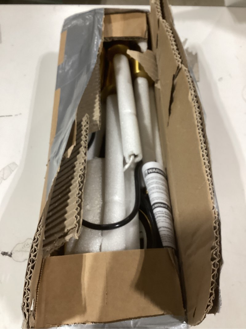 Condition photo showing Good Condition for Modern Sputnik Chandeliers Light, 8-Light Gold Dining Room Chandelier Over Table, E26 Mid Century Ceiling Light Fixtures Height Adjustable Hanging Pendant Lighting for Entryway Foyer Gold 8 Light