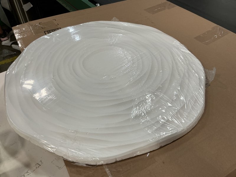 Condition photo showing Good Condition for À LA MAISON CEILINGS ROZAP-pw Rose Foam Ceiling Medallion, White, Pack of 1