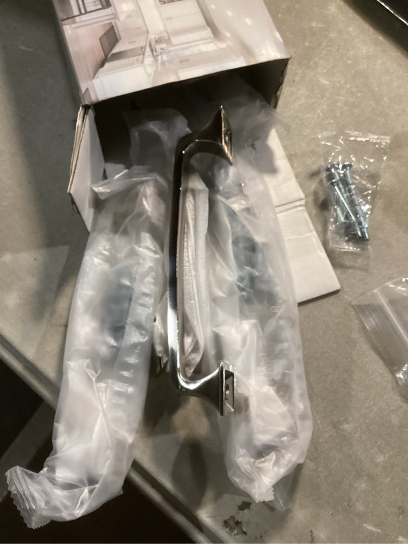 Condition photo showing Good Condition for amerdeco 6 pack brushed satin nickel cabinet pulls 5 inch(128mm) hole center cabinet hardware kitchen cabinet handles for bathroom drawer pulls dresser pulls zh0002 5"/128mm hole center brushed satin nickel 6