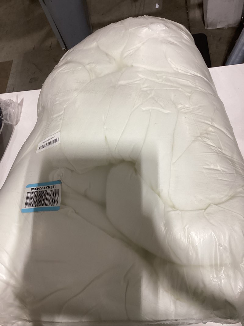 Condition photo showing Good Condition for andency ivory oversized king comforter set, 3 pieces cream lightweight soft solid bed comforter, oversized fluffy polyester bedding set (120x98in, 2 pillowcases) ivory oversized king(120"x98")