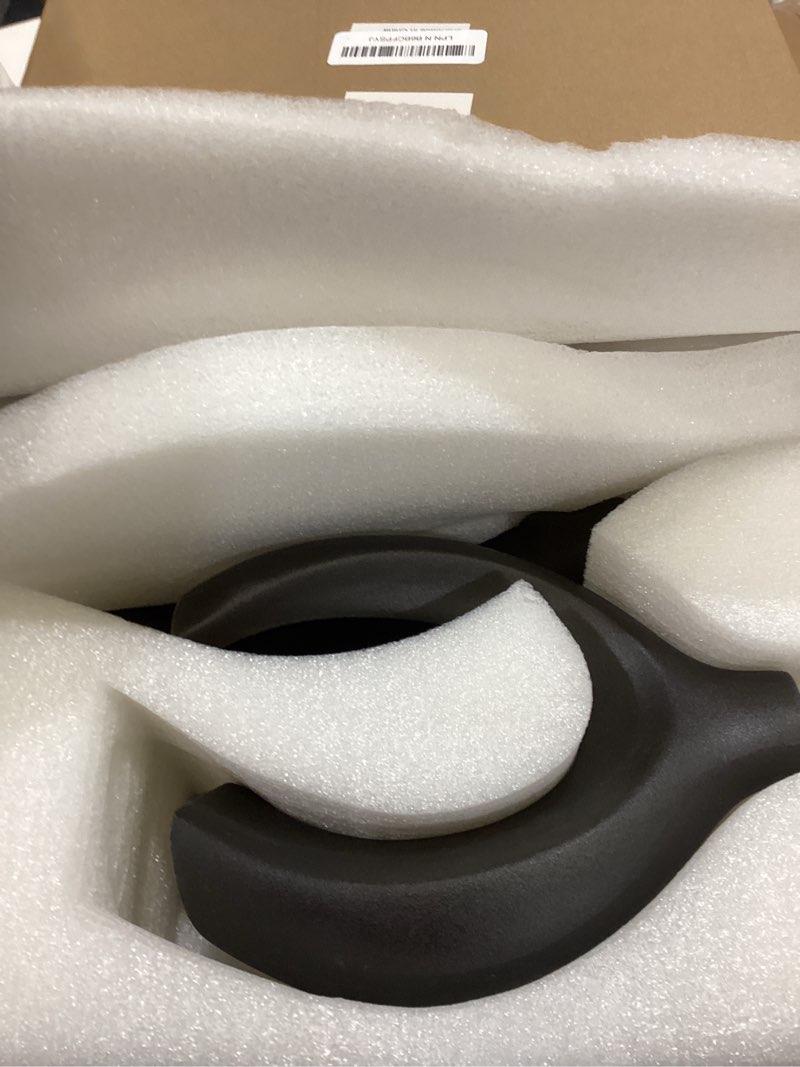 Condition photo showing Good Condition for Snuggle Hollow Modern Ceramic Vase Set of 2, Mid Century Nordic Aesthetic Decorative Vase Decorative Vases for Home Table Decor (Matte Black W 6.8" X H 11") Extra Large Matte Black