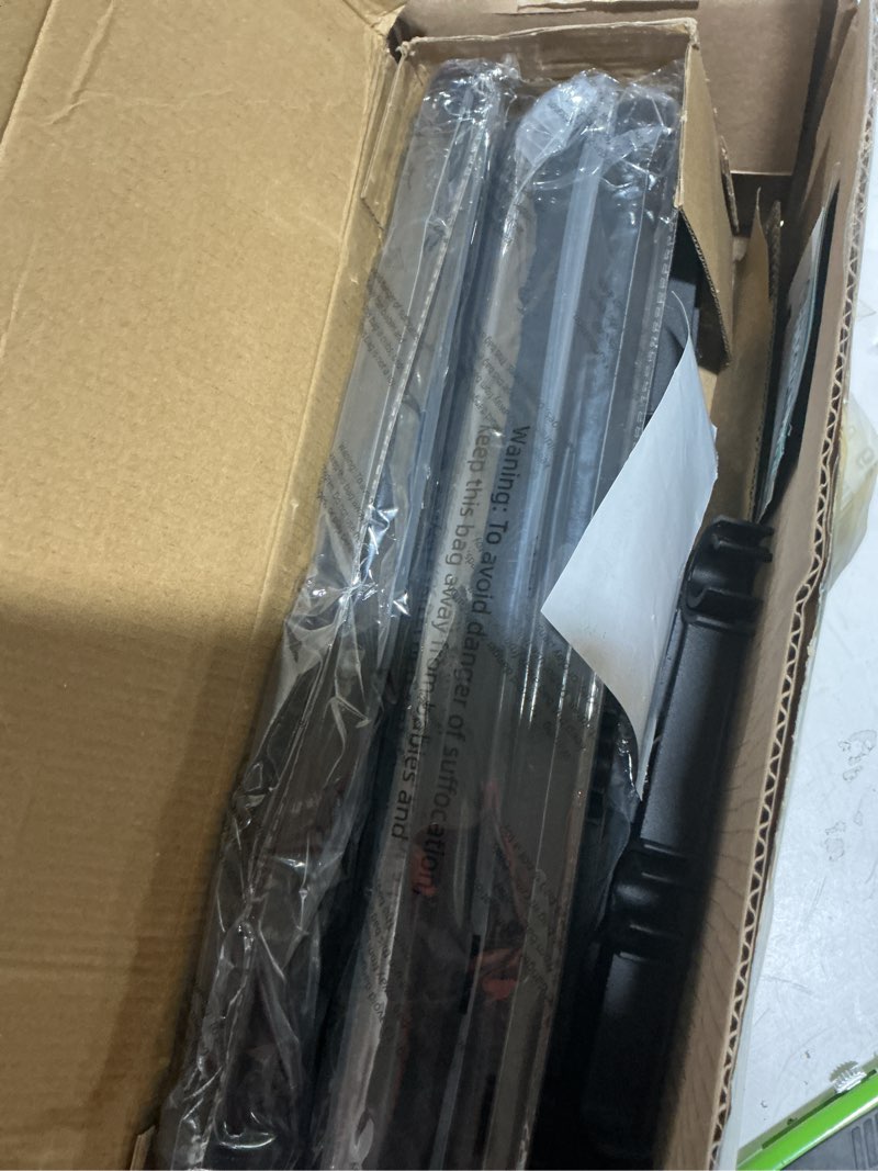 Condition photo showing Good Condition for 1 Inch Double Curtain Rods for Windows 30in-93in, Heavy Duty Drapery Rod Adjustable Black Dual Curtain Rod with Brackets and Curtain Clip, for Sliding Glass Door, Patio, Bedroom, Kitchen, Bathroom