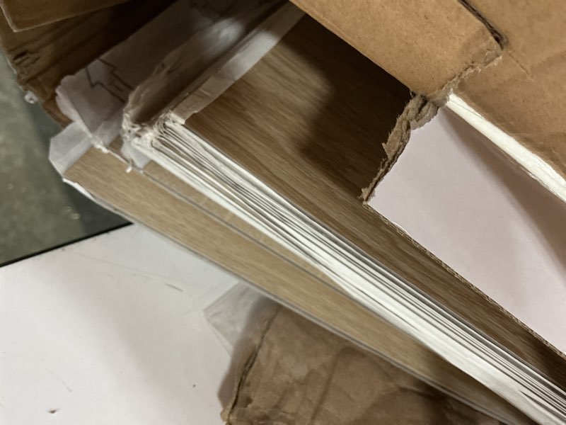 Condition photo showing Good Condition for mulgreat peel and stick floor tile, 54 sq.ft 36 pieces 36"x6" long vinyl flooring, 1.5mm thick waterproof renter friendly self adhesive vinyl plank flooring for bedroom rv kitchen (blayney oak) 36"x6"x0.06" blayney oak 36