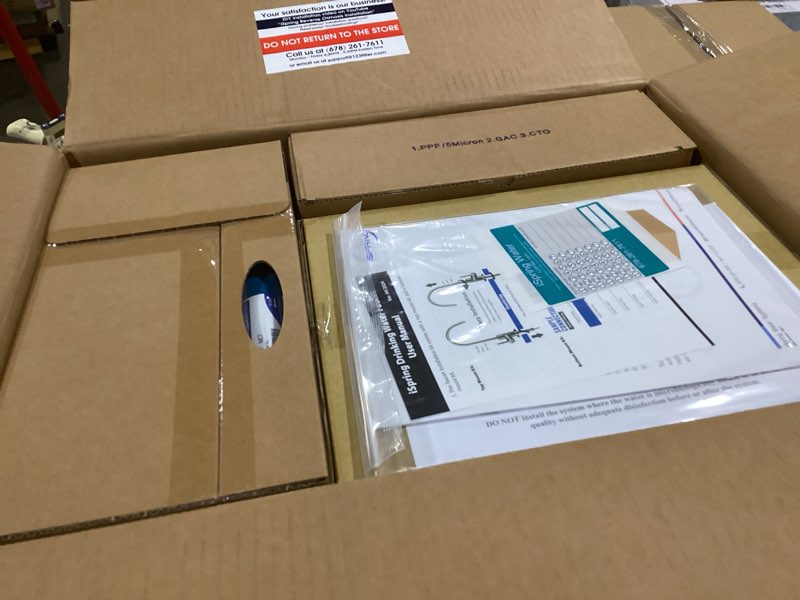 Condition photo showing Good Condition for iSpring RCC7AK, NSF Certified, 75 GPD, Alkaline 6-Stage Reverse Osmosis System, pH+ Remineralization RO Water Filter System Under Sink, Patented Top-Mounted Faucet Design for Easy Installation