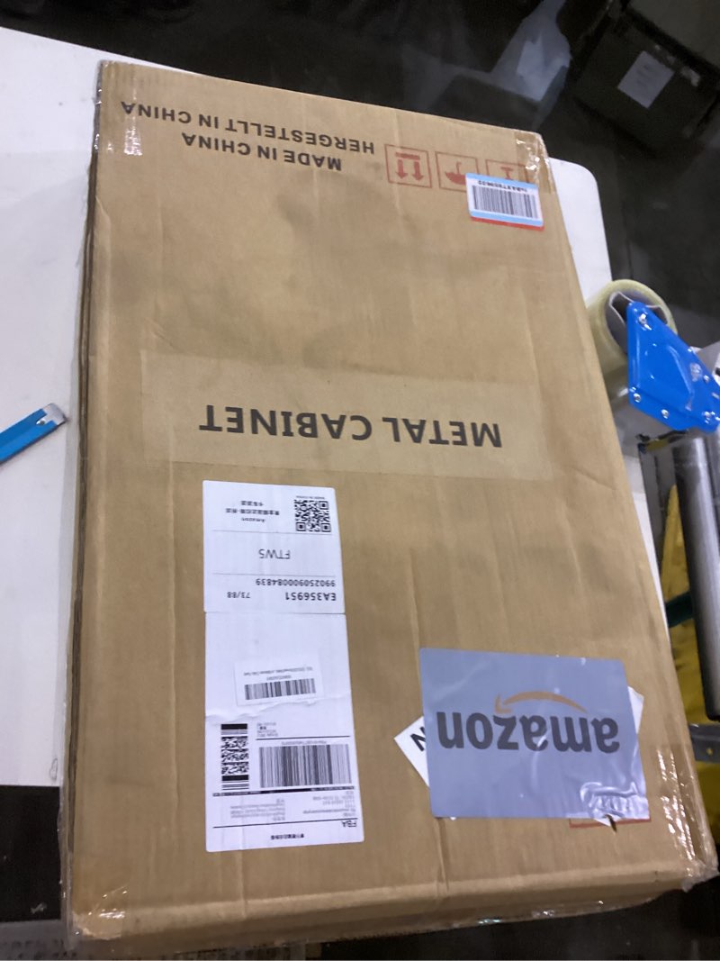 Condition photo showing As Is for Metal cabinet