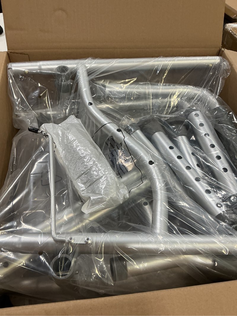 Condition photo showing New/Like New for Raised Toilet Seat with Handles for Seniors, Stable Handicap Toilet Seat, Adjustable Toilet Seat Riser with Rollover Prevention Holders for Elderly, Pregnant, Obese Up to 350lbs