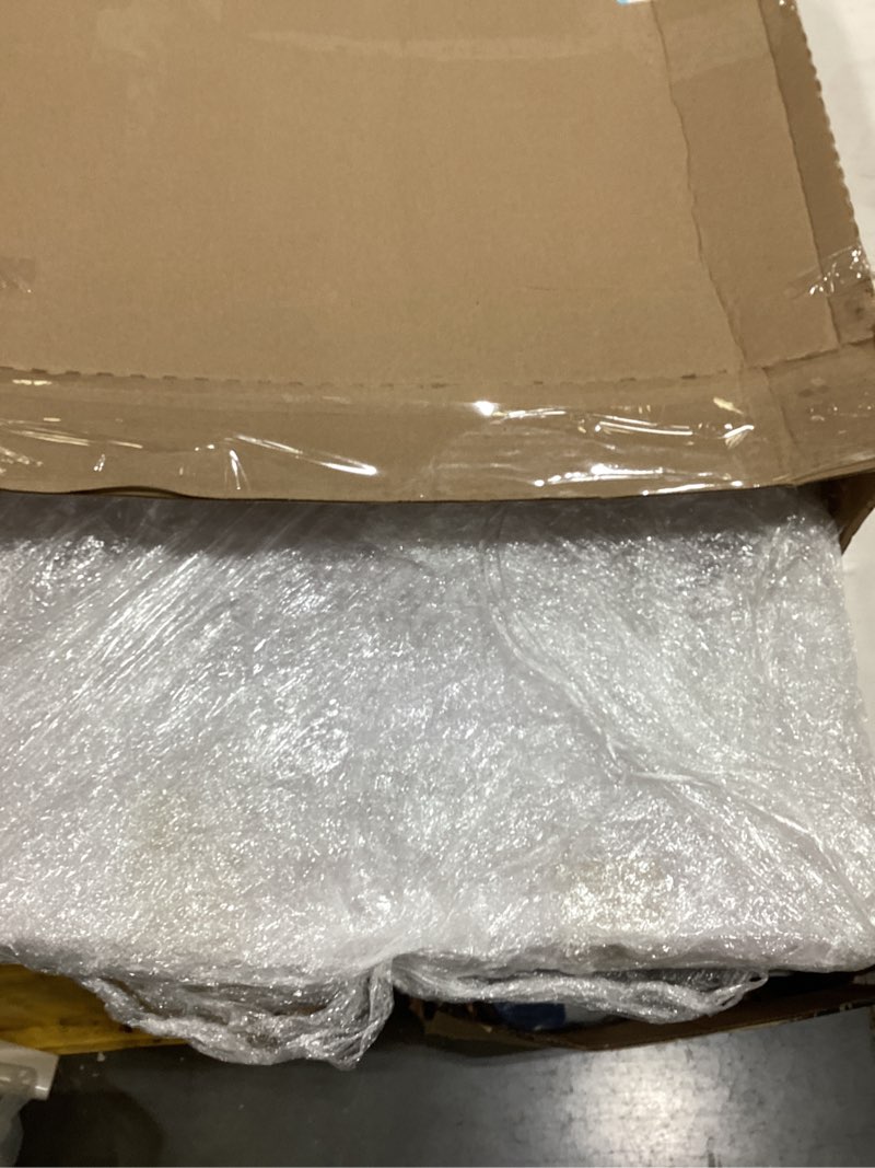 Condition photo showing As Is for Rebecca Luxurious-16x20 Frameless Acrylic Picture Frame 16x20 Inch - Ultra Clear 4mm Acrylic Floating Frame with Silver Brackets - Easy Wall Installation for Certificates, Graduation, Family Photos, Documents - Modern Photo Display (Transparent, 16x20) Transparent 16x20