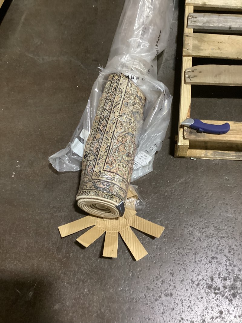 Condition photo showing Good Condition for Loloi Amber Lewis Morgan Collection MOG-03 Denim/Multi 7'-3" x 9'-3" 38" Thick Area Rug feat. CloudPile, Neutral, Room Décor, Vintage Inspired, Livingroom, Bedroom, Dining Area Denim / Multi 7'3" x 9'3" (Rectangular)