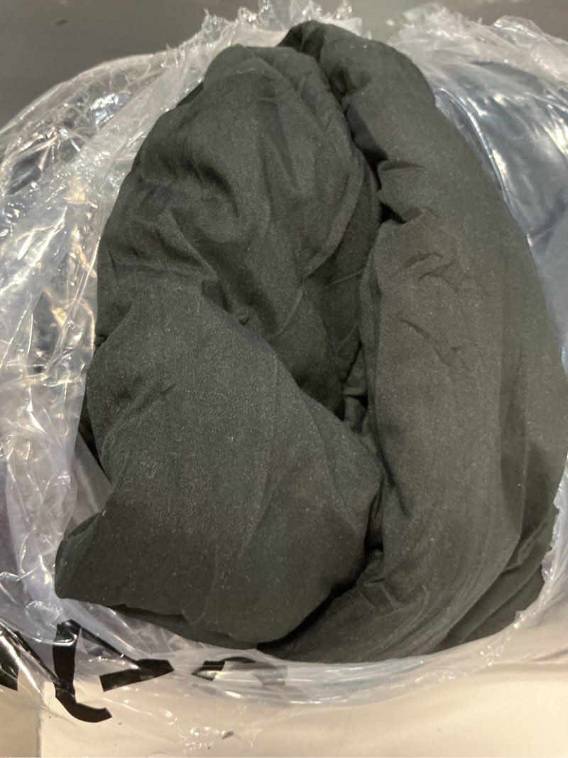 Condition photo showing As Is for CozyLux California King Comforter Sets Black, 7 Pieces Cal King Bed in a Bag, All Season Bedding Sets with Stitch Quilted Comforter, Flat Sheet, Fitted Sheet, Pillowcases Black California King