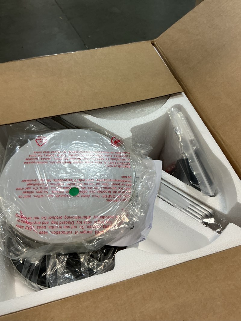 Condition photo showing Good Condition for 42 inch brushed nickel ceiling fan with light, flush mount and remote control, dimmable 3-color temperature led, 6-speed reversible dc motor, 5-blade modern design for indoor or outdoor nickel 42 inch