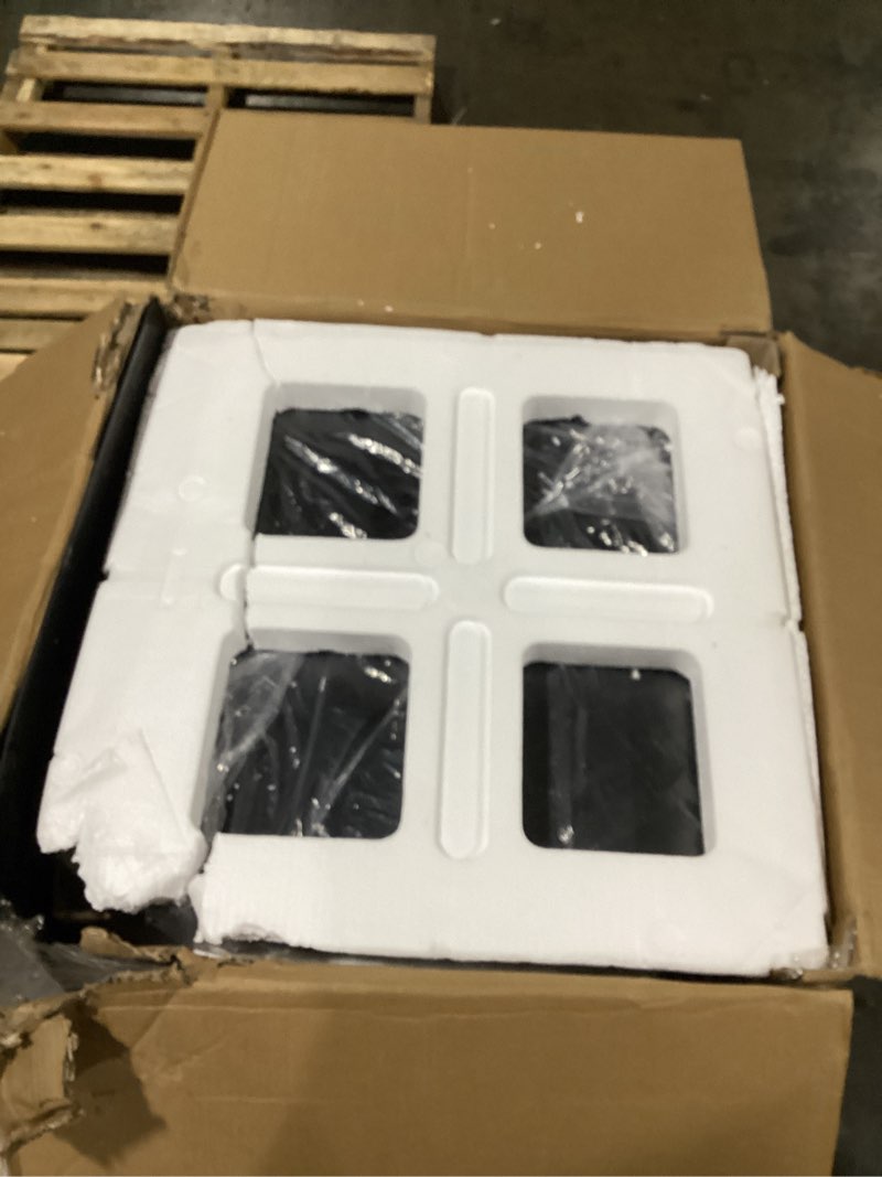 Condition photo showing New/Like New for velivi 24 inch beverage refrigerator under counter, 24" space built-in beer and drink fridge with glass door for soda, water, and milk - for kitchen, bar or office