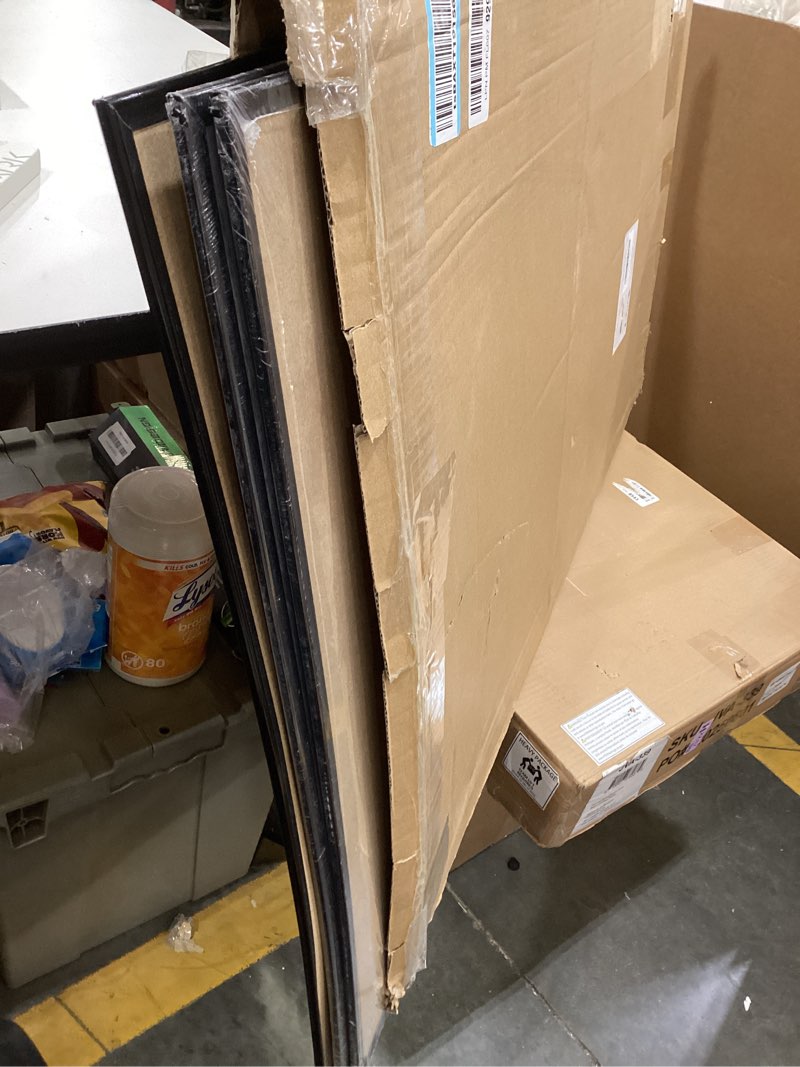 Condition photo showing As Is for upsimples 24x36 Poster Frame Black 3 Pack, Scratch-Proof Picture Frames 24 x 36 for Photo Gallery - Slide-In Strips, Horizontal or Vertical Wall Mounting Black 24x36