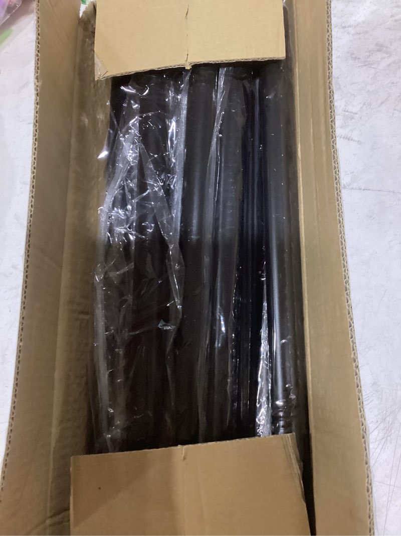Condition photo showing Good Condition for 2 pack shower curtain rods:43-78 inch no drilling tension rods, heavy duty telescopic adjustable, stainless steel rust-proof spring anti-slip curtain rod for bathroom (black,78'') 43''-78'' black