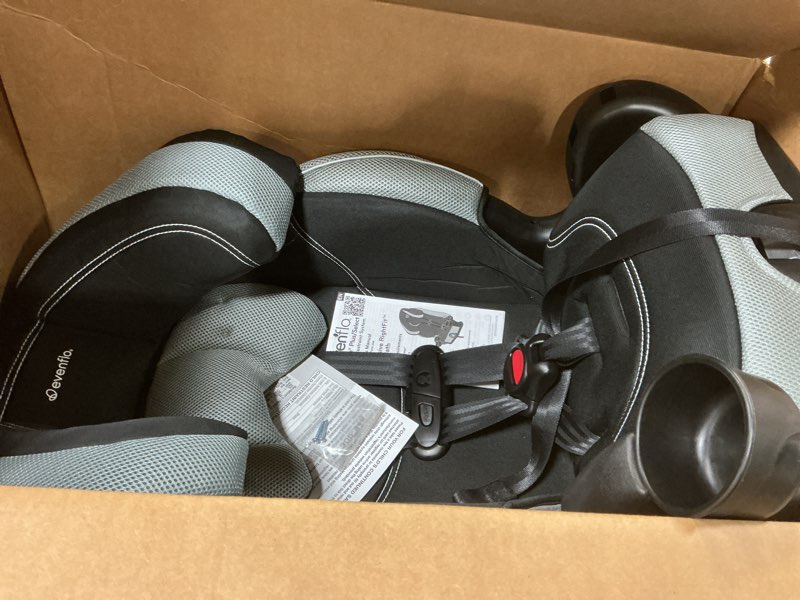 Condition photo showing Good Condition for Evenflo Chase LX Harnessed Booster Car Seat (Jameson Gray) NEW Chase Booster SIDE IMPACT Jameson Gray