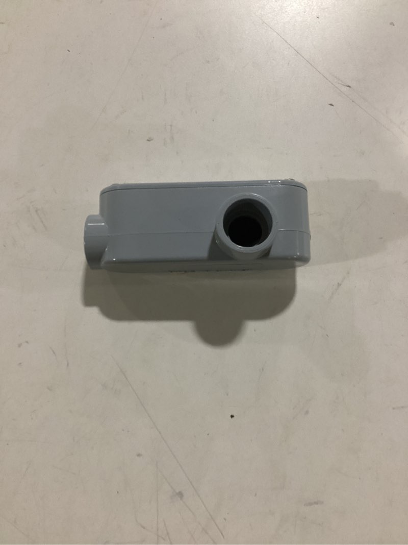 PVC conduit body, specifically a Type LL or Type LB