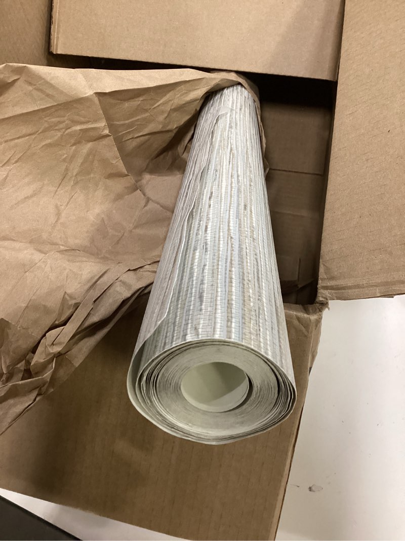 Condition photo showing Good Condition for roommates neutral jade dimensional grasscloth peel and stick wallpaper, rmk12683plw