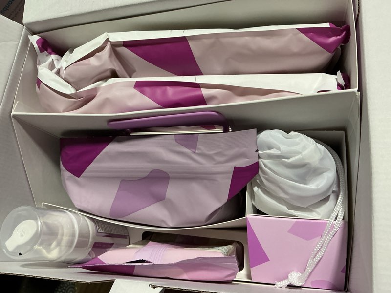 Condition photo showing Good Condition for Frida Mom 11pc Postpartum Essentials Kit Gift Set, Hospital Bag Must Haves for New Mom, Includes 4 Disposable Postpartum Underwear, 4 Ice Maxi Pads, Perineal Healing Foam & 24 Pad Liners & Peri Bottle Postpartum Kit