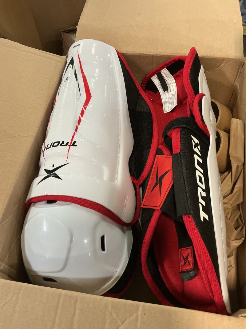 Condition photo showing Good Condition for (15’)TronX Force Senior Adult Ice Hockey Shin Guards