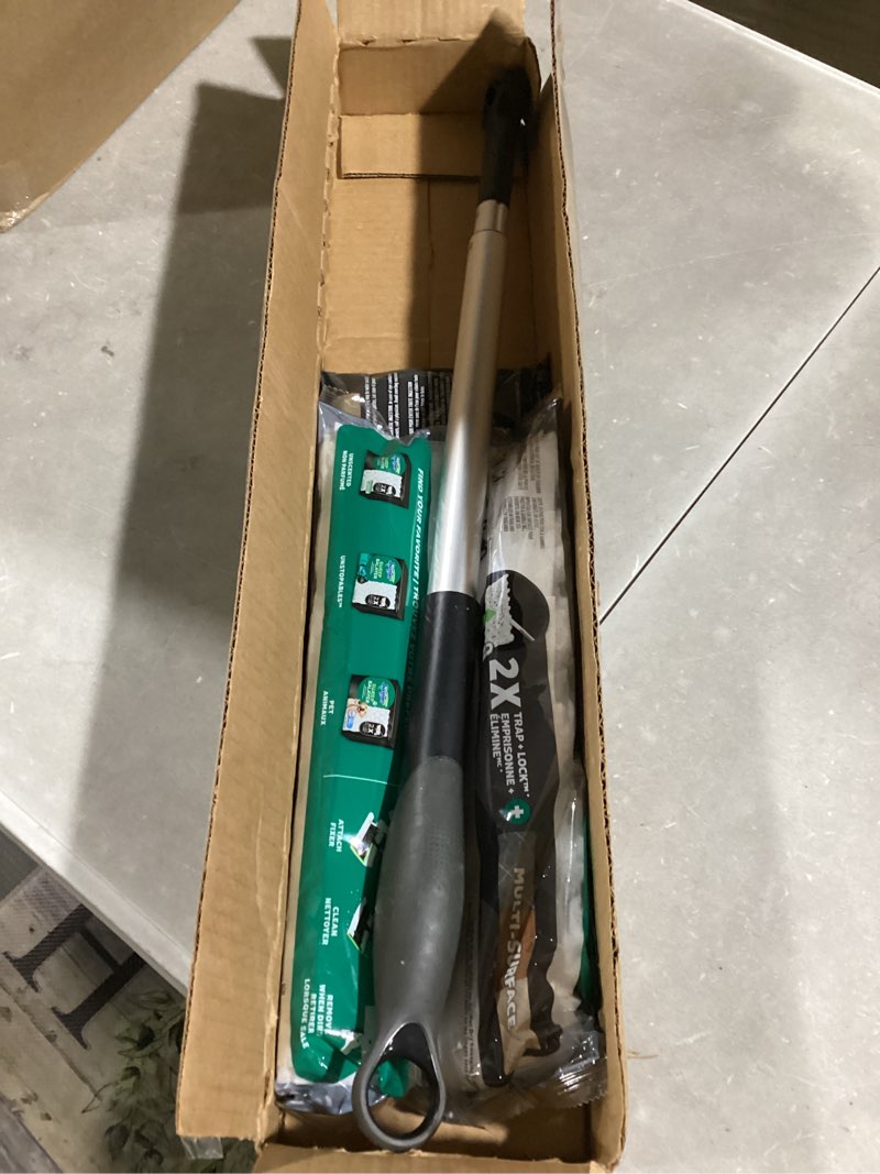 Condition photo showing Good Condition for Swiffer Sweep & Mop Deluxe 2-in-1 Multi-Surface Kit for Floor Cleaning, Includes 1 Sweeper Device, 5 Dry Sweeping + 6 Wet Mopping Heavy Duty Cloths, Black Deluxe Starter Kit