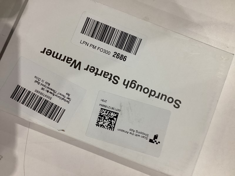 Condition photo showing Good Condition for Sourdough Starter Warmer Mat - 24H Timer - Precise 1°F Thermostat Control (70-100°F) - Smart Memory Warming On/Off - Fits Jars Up to 40oz - Perfect for Home Baking (Black)