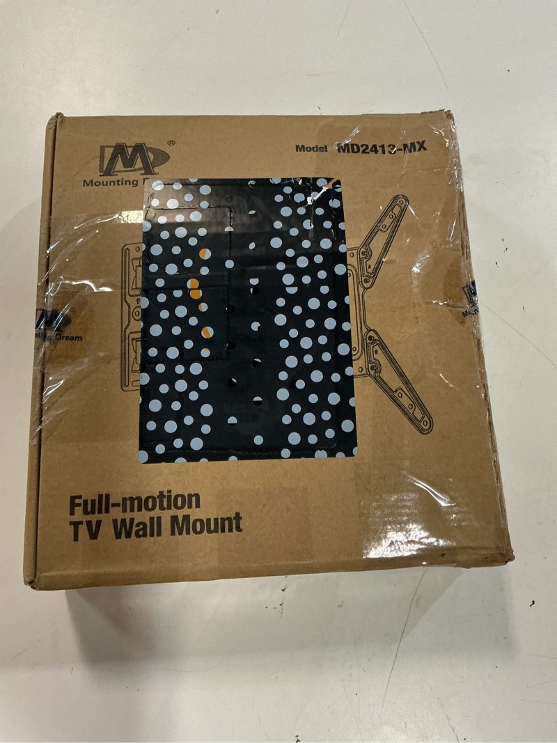 Condition photo showing New/Like New for mounting dream ul listed tv wall mount for most 26-55 inch tvs, full motion tv mount with perfect center design, articulating wall mount tv bracket swivel and tilt, max vesa 400x400mm, up to 77lbs 26"-55" tv