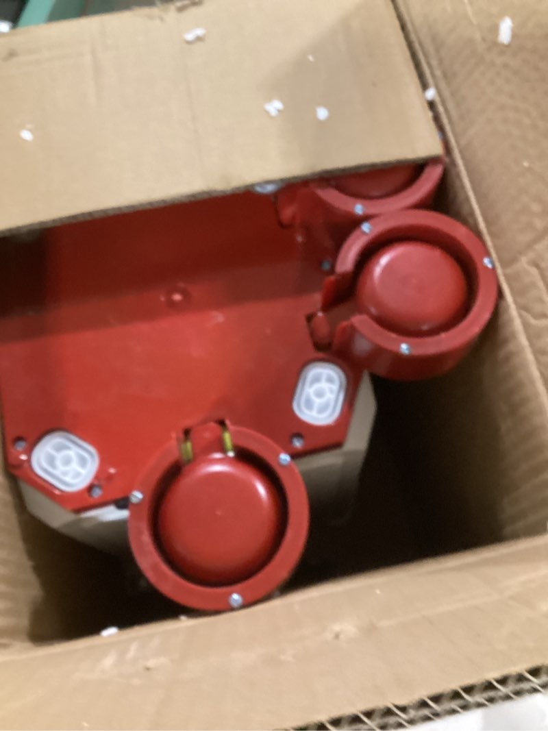 hiraliy heated chicken waterer 3 gallon red, freeze proof heated poultry waterer with 4 drinking cup