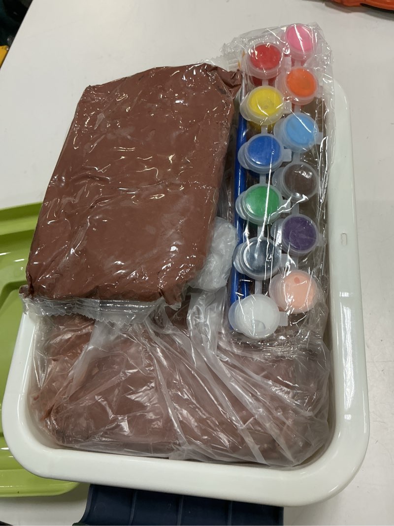 Condition photo showing As Is for clay modeling magic ultra light modeling clay for kids diy for sculpting air dry school gift(bright color)