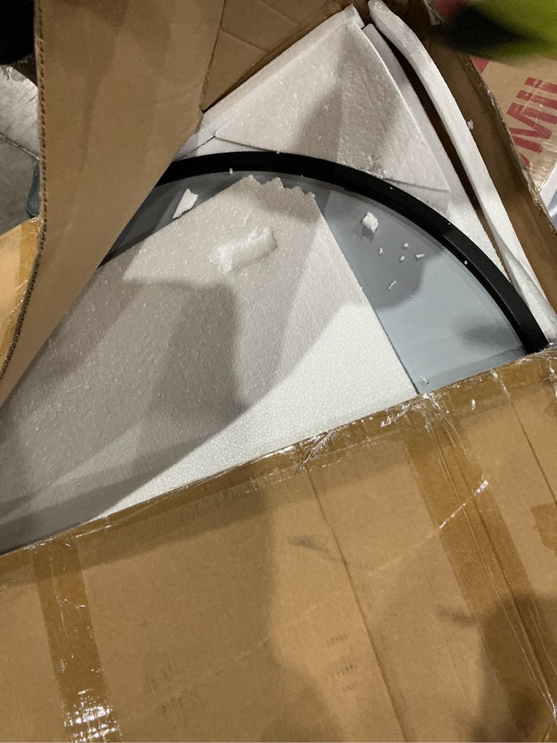 Condition photo showing Good Condition for 71"x32"floor mirror full length,arched full length mirror with stand,full body mirror,hanging or large leaning for bedroom living room black black 71"l x 32"w
