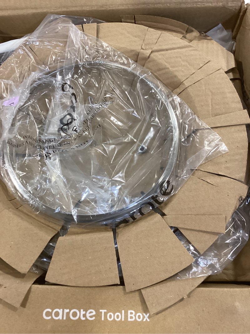 Condition photo showing Good Condition for CAROTE Pots and Pans Set Nonstick, White Granite Induction Kitchen Cookware Set, 10 Pcs Non Stick Cooking Set w/Frying Pans & Saucepans(PFOS, PFOA Free) Cream White 10 Piece