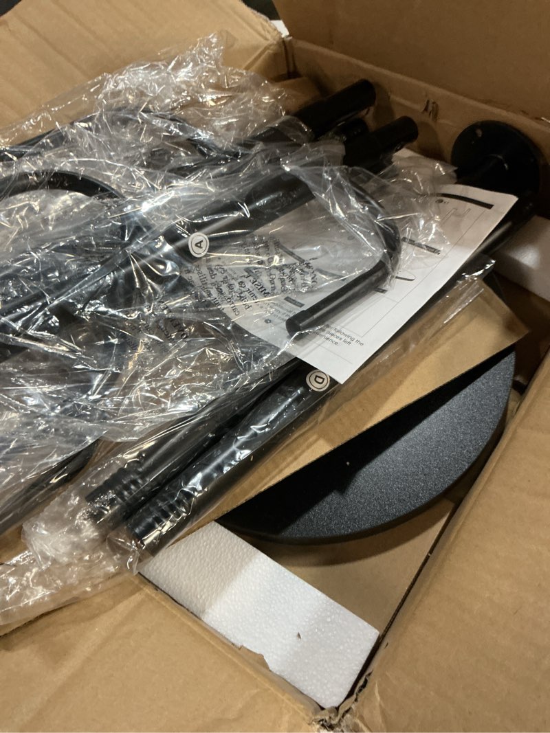 Condition photo showing Good Condition for MISSLO Heavy Duty Coat Rack Freestanding 4 Adjustable Size Coat Tree with Stable Wood Base Coat Hanger Stand with 6 Hooks Standing Clothes Tree for Bedroom, Black Black 6 Hooks