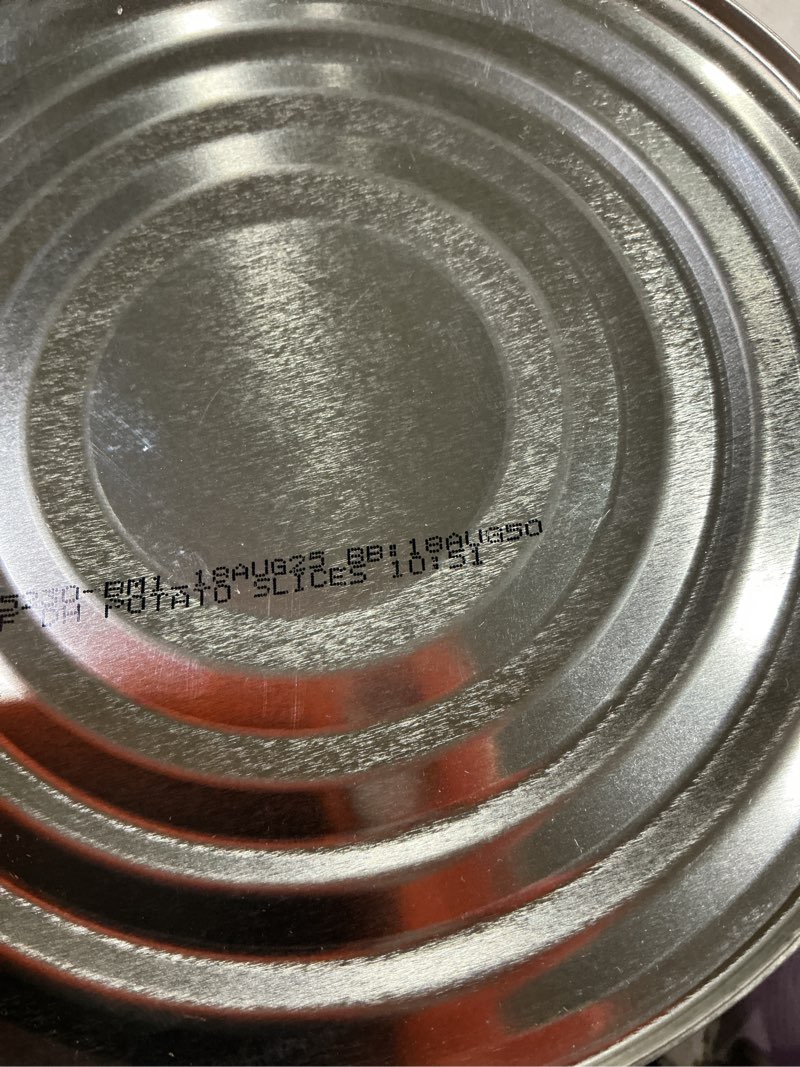 Condition photo showing New/Like New for Augason Farms Dehydrated Potato Slices Emergency Food Supply, 15 Servings, 25 Year Shelf Life, Certified Gluten Free Sliced Potatoes - Dehydrated Meals, Survival Food Camping Essentials Can