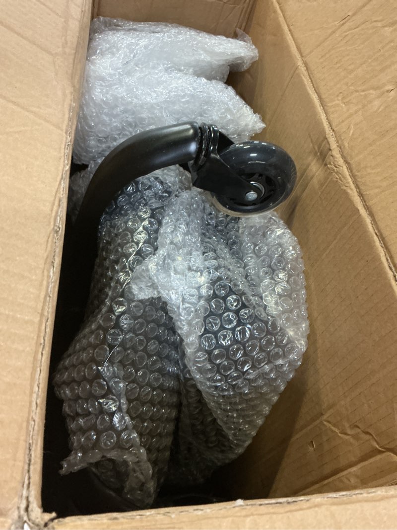 Condition photo showing Good Condition for Rolling Shop Stool with Wheels,Mechanic Garage Stool Chair with Adjustable Height 15.55"-18.3",Heavy Duty Swivel Roller Seat for Garage,Salon and Tattoo Beauty, Black Adjustable Black