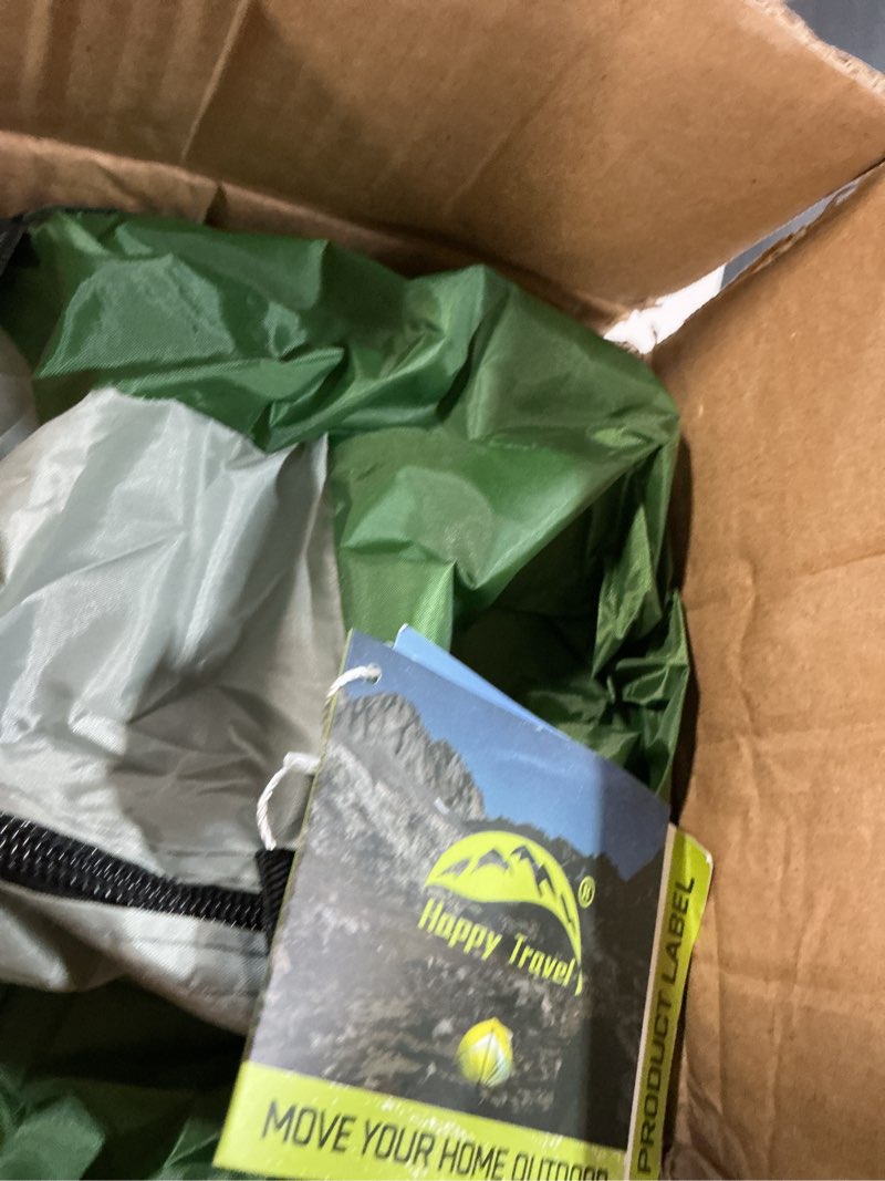 Condition photo showing Good Condition for happy travel camping tent, 4/6 person dome tents for camping with rainfly, waterproof clip easy setup portable family tent with mesh windows, 20% more headroom backpacking tents for camping & hiking green 4 person
