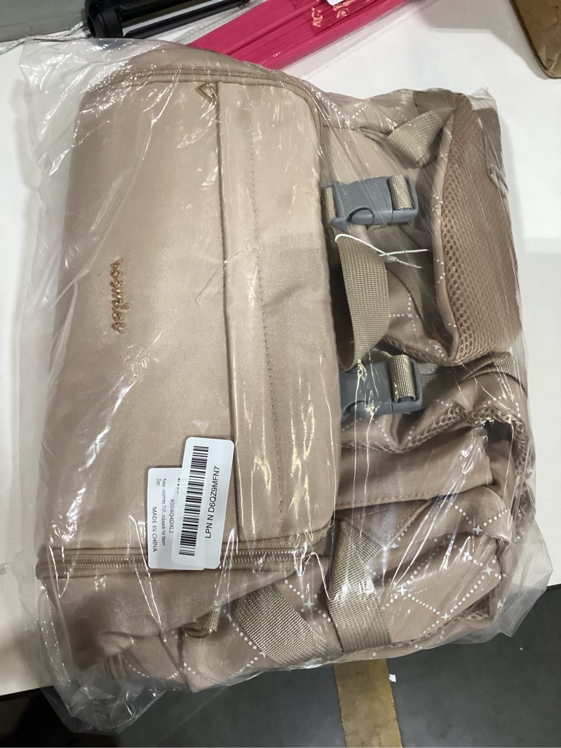 Condition photo showing Good Condition for stylish baby diaper bag, baby bag with changing pad, pacifier case& stroller straps, large diaper backpack boy girl, water resistant travel diaper backpack for mom dad beige large