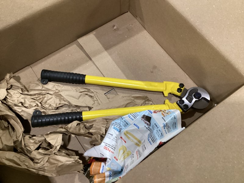 Condition photo showing As Is for Muzata Heavy Duty 18" Hardened Cable Cutter,Chromium Vanadium Steel,High Temperature Heat Treatment,Cuts Up to 5/16" Stainless Steel Wire Rope Smooth Like Butter CR03,Series CT1
