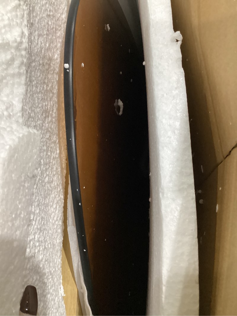 Condition photo showing Good Condition for mid century modern glass coffee table, coffee table for living room, noguchi coffee tables,suitable for bedroom living room reception office tables (wood/brown, ml) wood/brown ml 39.5 * 27 * 16in
