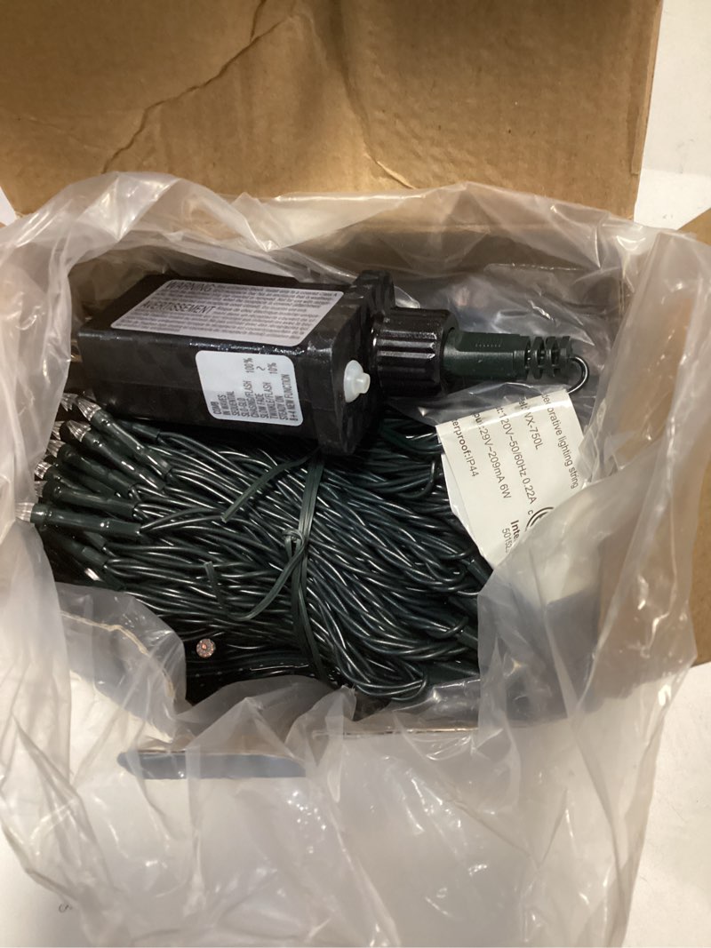 Condition photo showing Good Condition for 750 LED 240FT Valentine Lights Outdoor,12 Lighting Modes Valentines DayDecorations with Timer, Dimmable Plug in Red LED StringLights Waterproof for Yard Tree Wedding Party Holiday Red Red Green Wire 750 LED 240FT