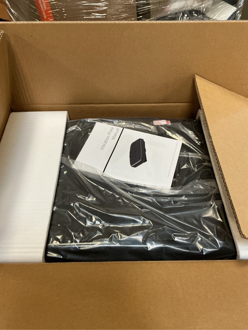 Condition photo showing New/Like New for Vibration Plate Exercise Machine, Vibrating Plate Platform for Lymphatic Drainage with 200 Adjustable Speeds, Power Vibration Plate for Weight Loss & Fitness, Supports Weight 450 Lbs Silver