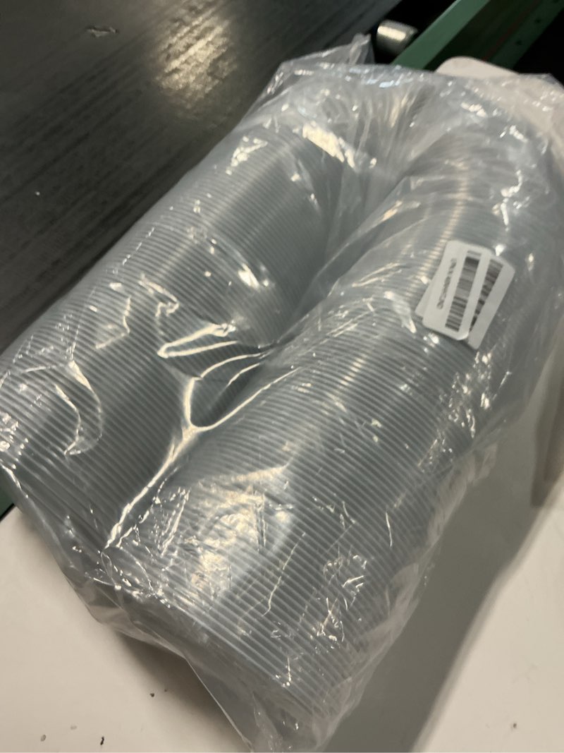 Condition photo showing New/Like New for heavy pvc dust collection hose 5" x 10', puncture resistant pvc dust collection hose with carbon steel wire coil for woodworking, workshops, dust collectors