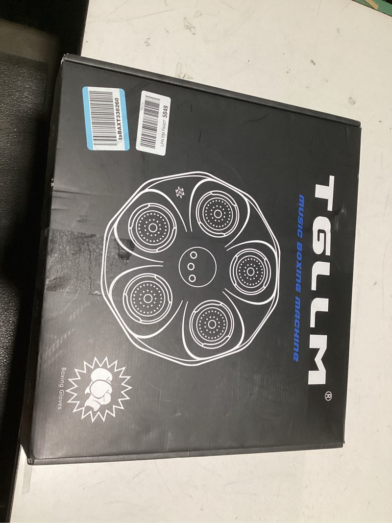 Condition photo showing Good Condition for Music Boxing Machine, Interactive Punching Trainer with Boxing Gloves, Large Size Wall Mounted Electronic Boxing Target for Adult Kids, 9 Modes & 9 Speeds Black