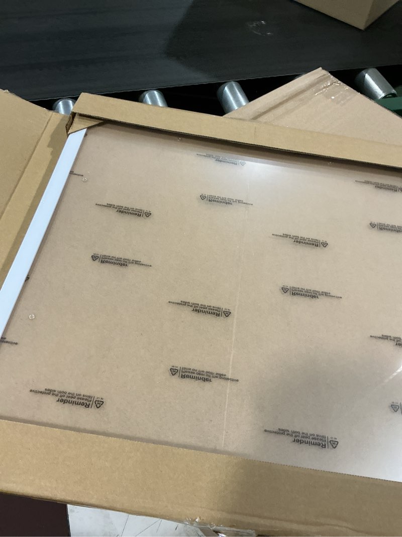 Condition photo showing Good Condition for 16x16 picture frame set of 2, white square photo frames high transparent wall gallery desktop horizontal vertical for canvas collage photo poster certificate 16 x 16 inches white 16x16