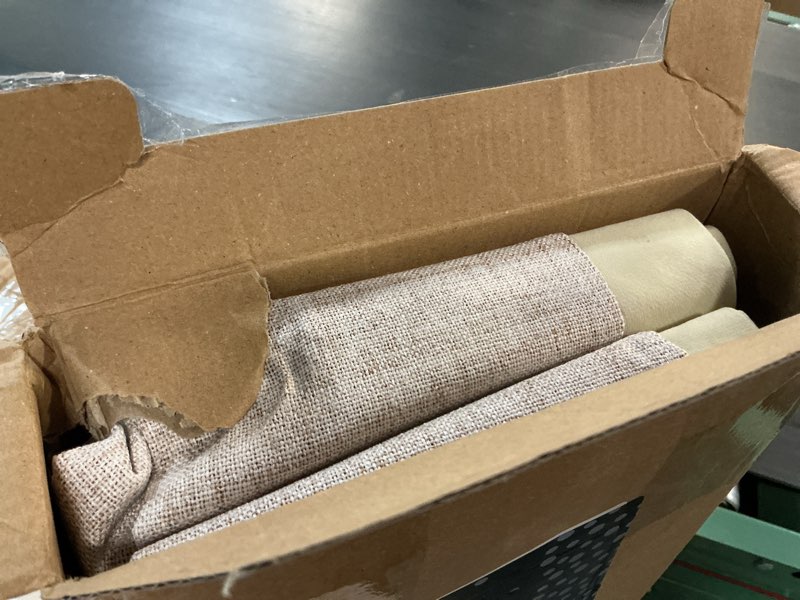 Condition photo showing Good Condition for miulee 100% blackout linen texture curtains soild thermal insulated natural beige curtains grommet room darkening curtains & drapes for living room bedroom 42 x 84 (2 panels) beige 42"w x 84"l (pack of 2)