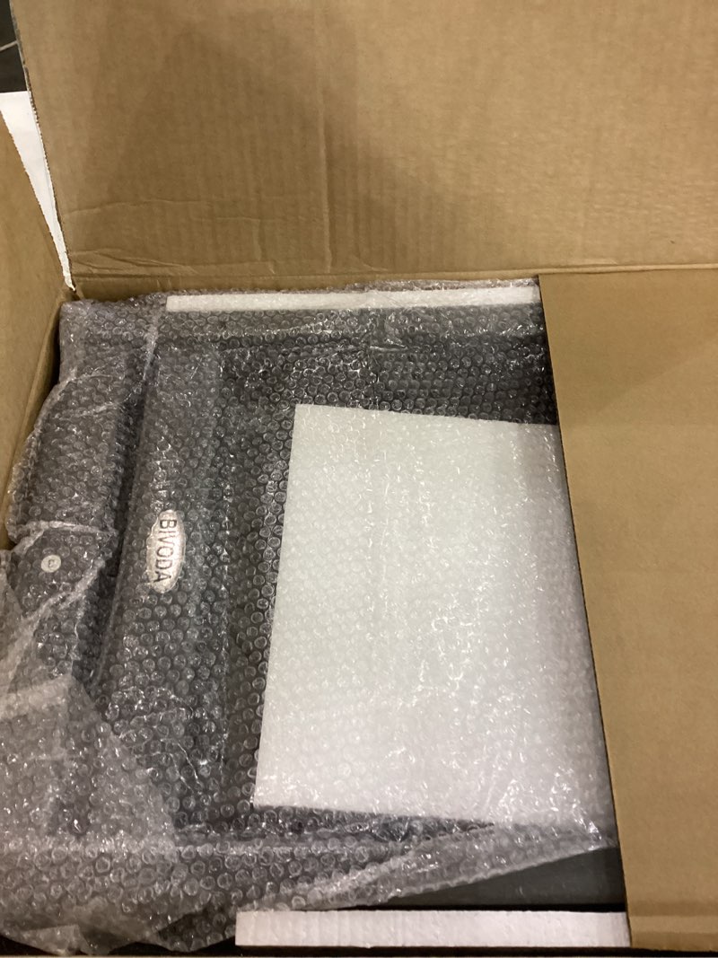 Condition photo showing New/Like New for 18.9x15x17.9in HDPE Outdoor Side Table, Weatherproof Small Outdoor Table for Adirondack, Patio, Porch, Balcony, Poolside (2-Tier, Grey) Grey 2-Tier