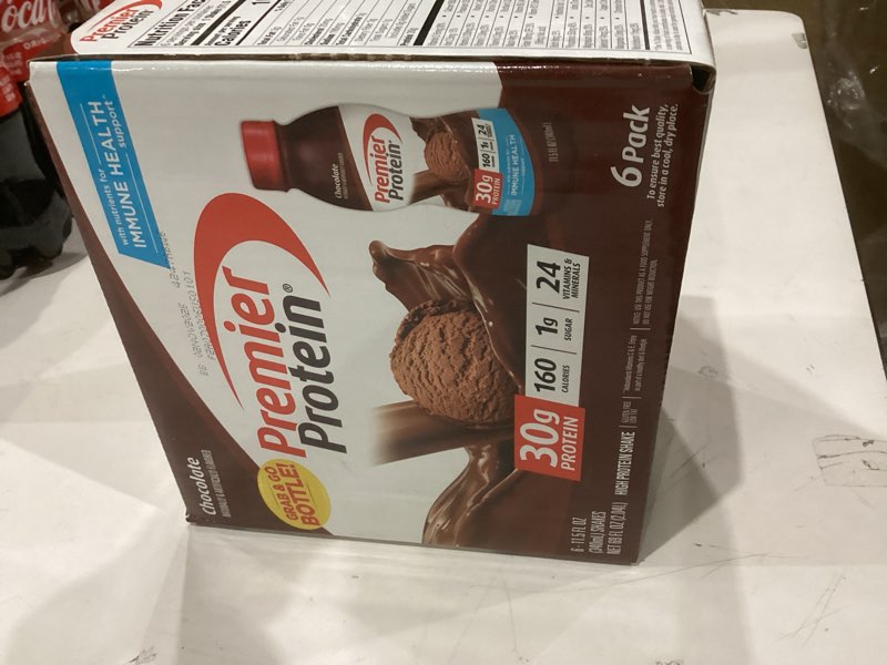 Condition photo showing New/Like New for Premier Protein Shake, Chocolate, 30g Protein, No Added Sugar, 24 Vitamins & Minerals to Support Immune Health, 11.5 fl oz, 6 Pack (Packaging May Vary)