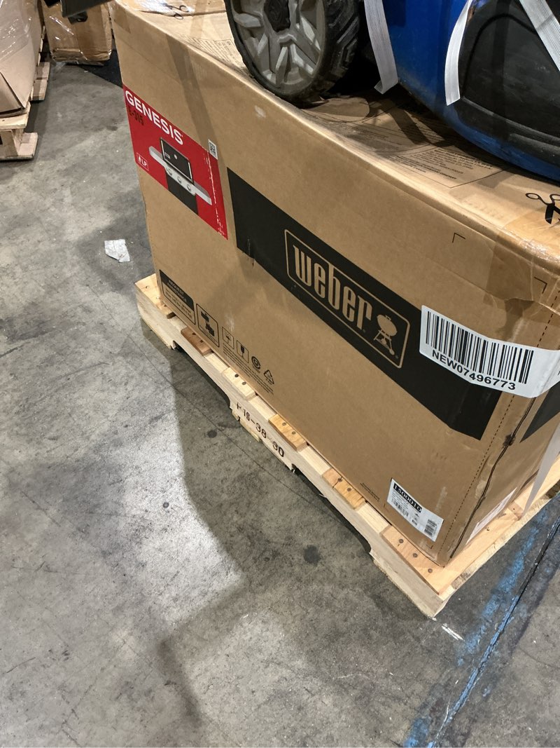 Condition photo showing As Is for weber genesis e-315 black 3 -burner liquid propane gas grill