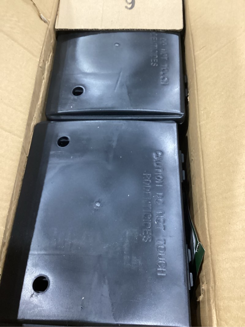 Condition photo showing As Is for Large Rat & Mouse Bait Station - 6 Pack - Rat Bait Stations for Mice Outdoor/Indoor - Tamper Resistant - Child & Pet Safe Rodent Bait Station - Outside Traps - Bait Box Pest Control