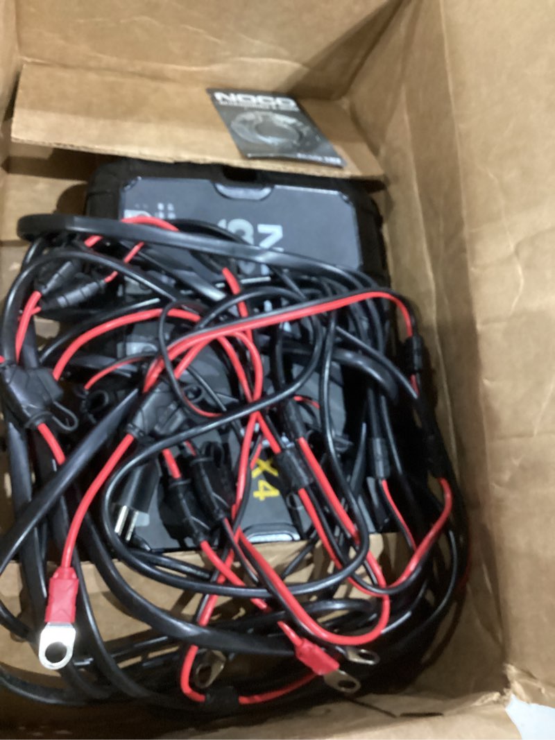 Condition photo showing Good Condition for NOCO Genius GENPRO10X4: 4-Bank, 40A Onboard Battery Charger - 10A Per Bank, 12V Waterproof Marine Charger with Overcharge Protection & Temperature Compensation – for Lead-Acid & Lithium Batteries