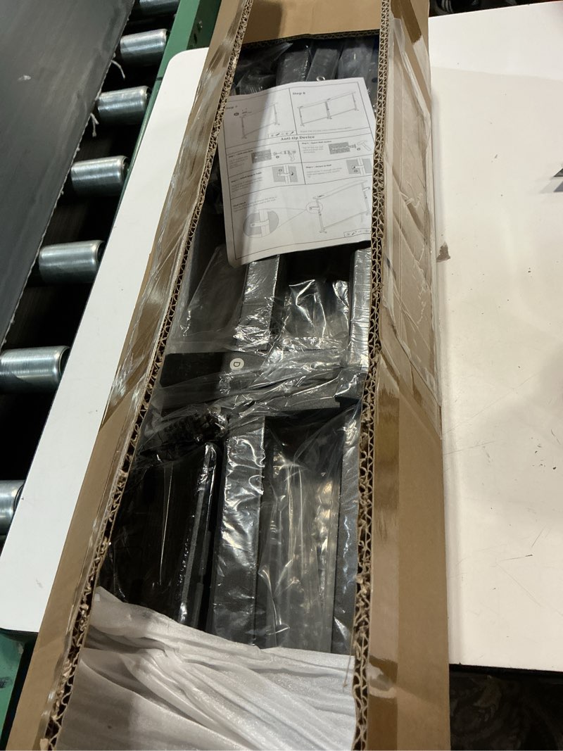 Condition photo showing New/Like New for black narrow console table behind couch 2 pack 79" long with adjustable height (23"-31") sofa table with 2 power outlets entryway table for hallway bedroom living room foyer classic black 78.8"w x 5.9"d