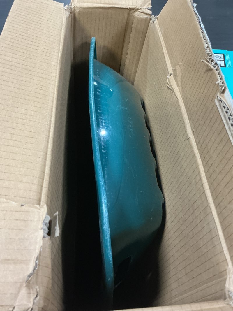 Condition photo showing Good Condition for Retrospec Retrorider Plastic Snow Sled – Toboggan Style with Pull Rope, Cold-Resistant Coating, and Hard Bottom for Smooth Downhill Rides – Available in 35" and 48" Sizes for Kids and Adults Single Snowy Spruce 48"