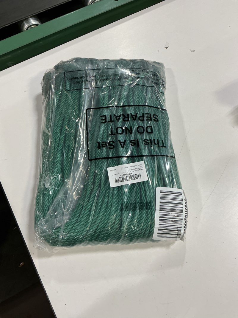 Condition photo showing New/Like New for Zhengmy 100 Pcs 25 Inch Extra Long Christmas Garland Ties Christmas Decorative Twist Ties for Banister Reusable Flexible Twist for Holiday Xmas Home Decorations Craft Wrapping (Green) 100 Green